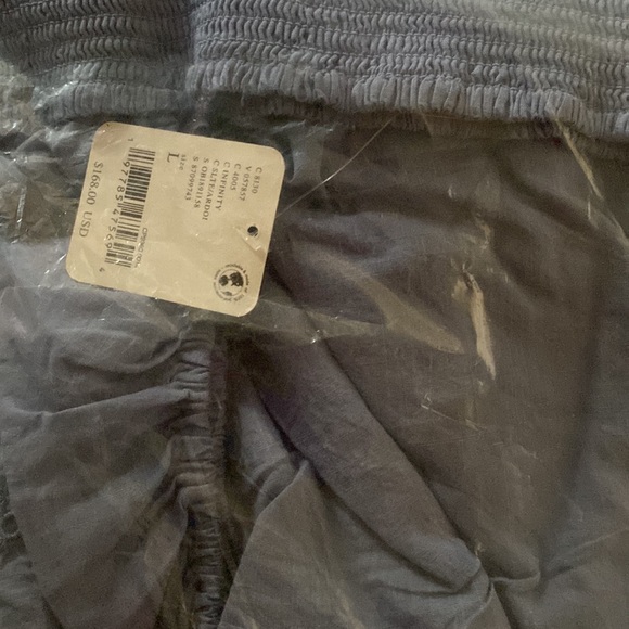 Free people Perfect Storm Midi Smocked Dress Eyelet L NWT - Picture 2 of 2